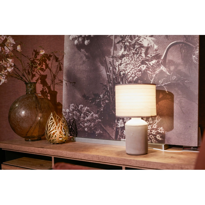 Brilo - Lámpara de mesa INO 1xE14/10W/230V blanca