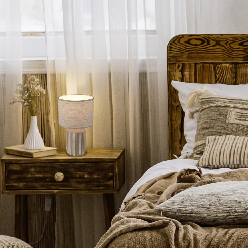 Brilo - Lámpara de mesa INO 1xE14/10W/230V blanca