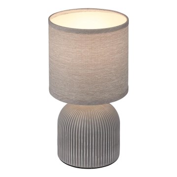 Brilo - Lámpara de mesa INO 1xE14/10W/230V gris