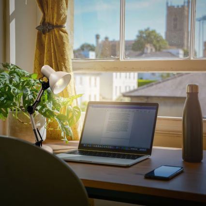 Brilo - Lámpara de mesa PIXA 1xE14/25W/230V beige