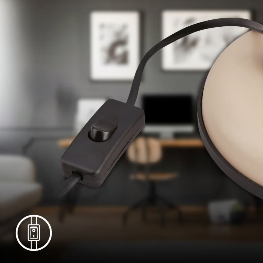 Brilo - Lámpara de mesa PIXA 1xE14/25W/230V beige