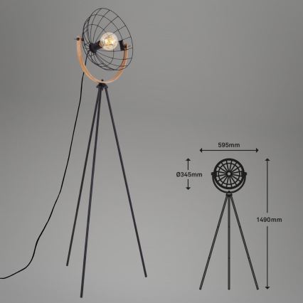 Brilo - Lámpara de pie MESH 1xE27/40W/230V