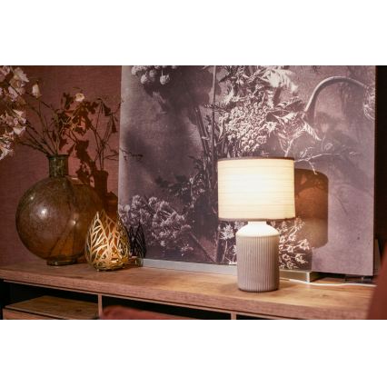 Brilo - Lámpara de sobremesa INO 1xE14/10W/230V marrón