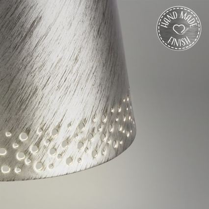 Brilo - Lámpara de mesa exterior LED táctil recargable y regulable KIKI LED/2,6W/5V IP44 2600 mAh plateada