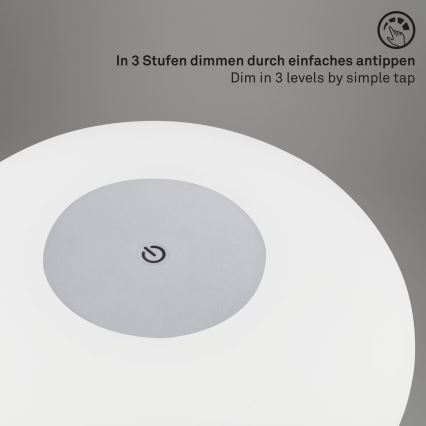 Brilo - Lámpara de sobremesa recargable LED regulable para exteriores OLANA LED/3W/5V IP44