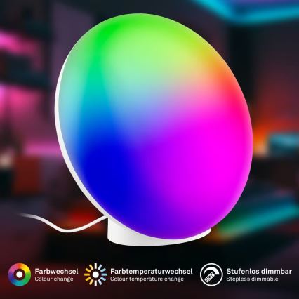 Brilo - Lámpara de mesa recargable LED RGBIC regulable TARA LED/6W/5V 3000-6500K Wi-Fi Tuya + control remoto