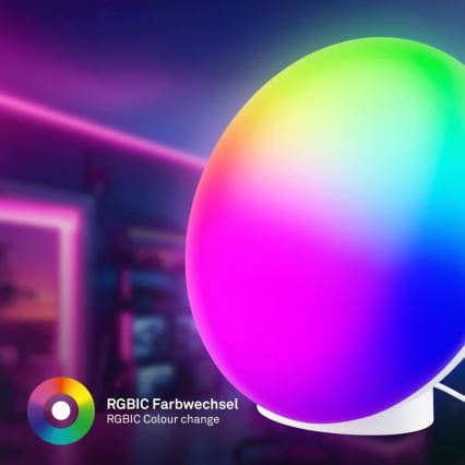 Brilo - Lámpara de mesa recargable LED RGBIC regulable TARA LED/6W/5V 3000-6500K Wi-Fi Tuya + control remoto