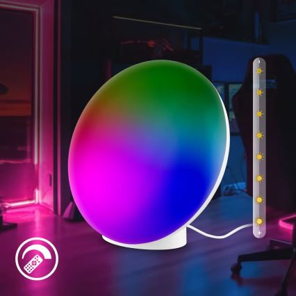 Brilo - Lámpara de mesa recargable LED RGBIC regulable TARA LED/6W/5V 3000-6500K Wi-Fi Tuya + control remoto