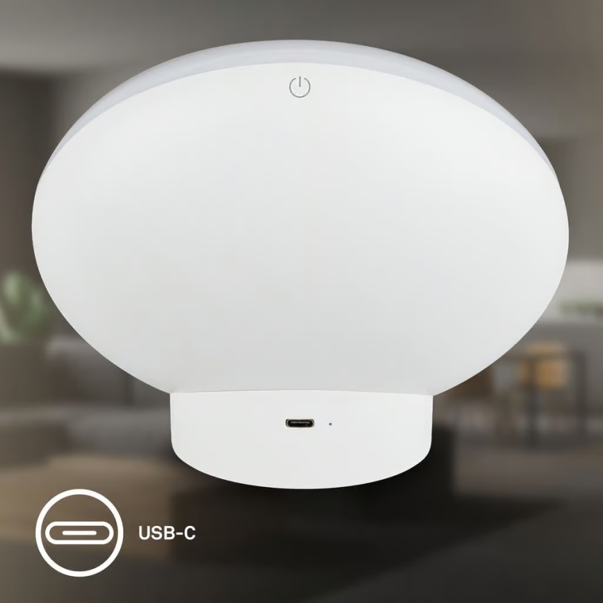 Brilo - Lámpara de mesa recargable LED RGBIC regulable TARA LED/6W/5V 3000-6500K Wi-Fi Tuya + control remoto