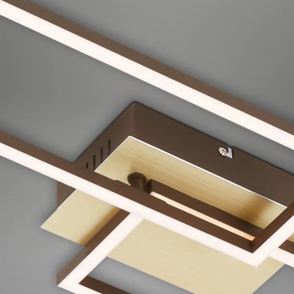 Brilo - Lámpara de techo LED regulable FRAME 2xLED/20W/230V 2700-5000K + control remoto