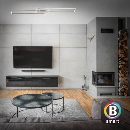 Brilo - Lámpara de techo LED regulable FRAME 2xLED/20W/230V 2700-6500K Wi-Fi Tuya + control remoto