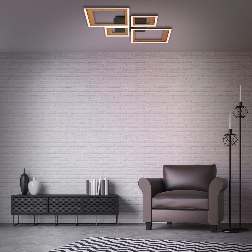 Brilo - Lámpara de techo LED regulable FRAME LED/38W/230V