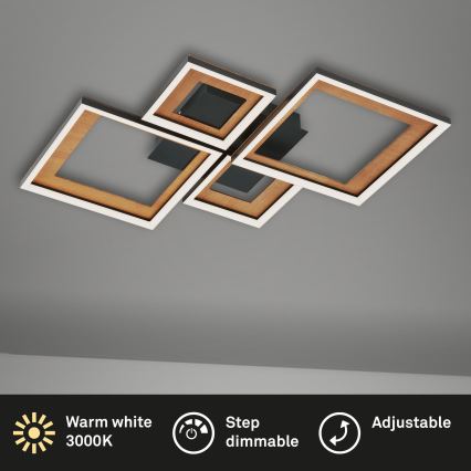 Brilo - Lámpara de techo LED regulable FRAME LED/38W/230V