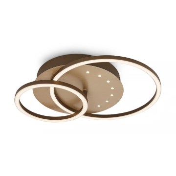 Brilo - Lámpara de techo LED regulable LED/26W/230V 3000K marrón