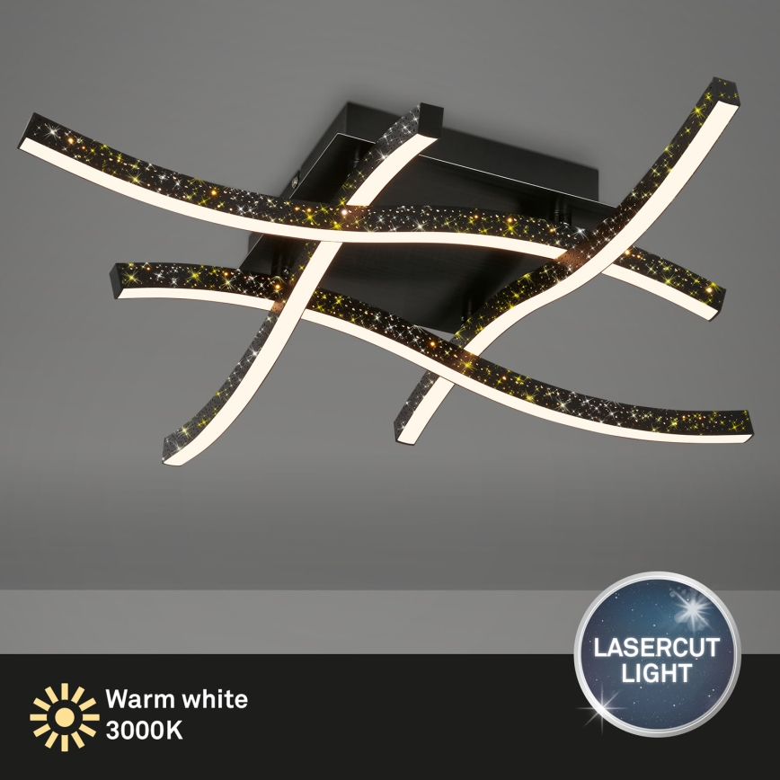 Brilo - Lámpara de techo LED REY 4xLED/6W/230V negro