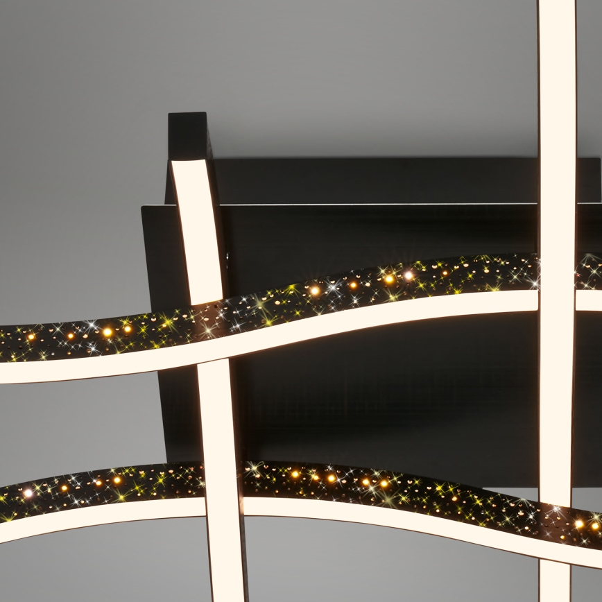 Brilo - Lámpara de techo LED REY 4xLED/6W/230V negro