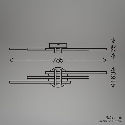 Brilo - Lámpara de techo LED TINKA LED/21W/230V 3000K de color cobre