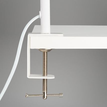 Brilo - LED Lámpara de mesa flexible con clip TRASNA LED/7,5W/230V blanco