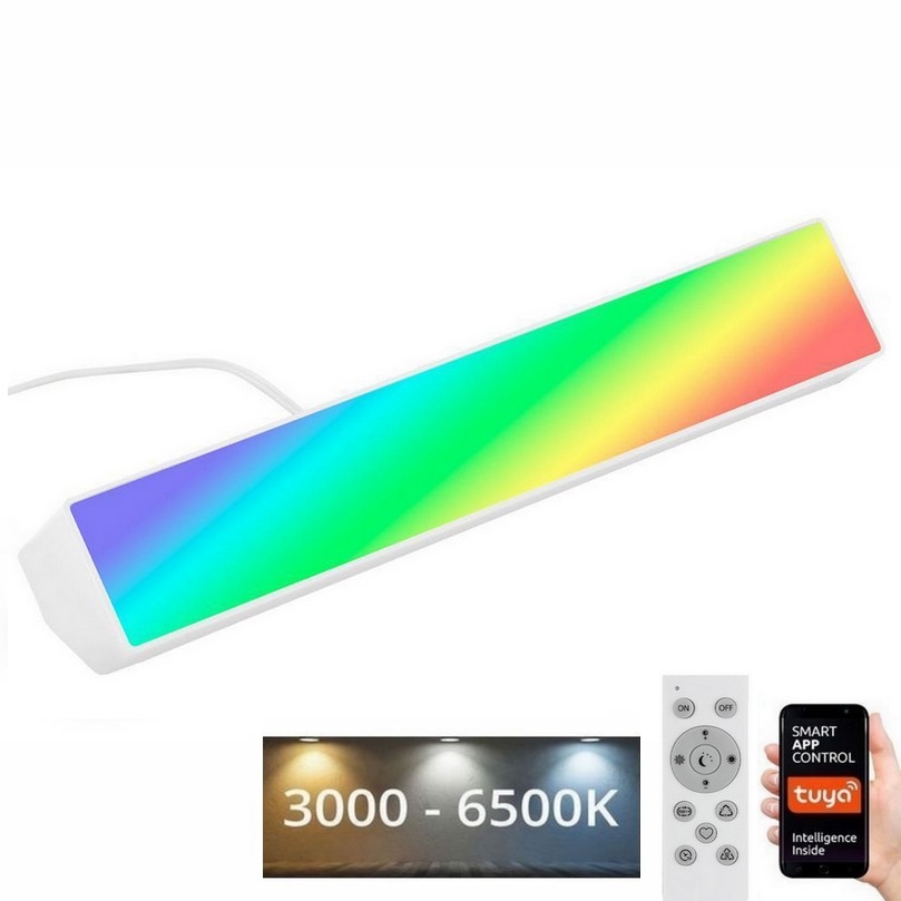 Brilo - LED RGBW Lámpara de mesa regulable LED/9W/230V 3000-6500K Wi-Fi Tuya + control remoto