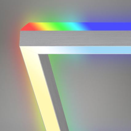 Brilo - LED RGBW Lámpara de techo regulable FRAME 2xLED/17W/230V 2700-6500K + control remoto