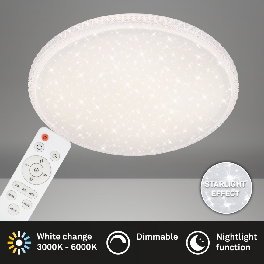 Brilo - Luminaria de techo LED/48W/230V Ø 60 cm