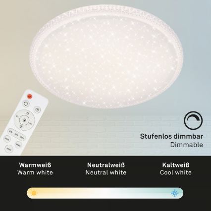 Brilo - Luminaria de techo LED/48W/230V Ø 60 cm