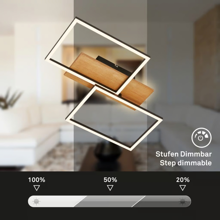 Brilo - Luminaria de techo LED regulable CORNICE LED/30W/230V 3000K