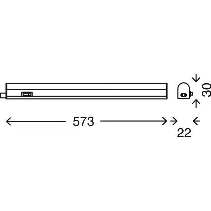 Brilo - Luminaria LED bajo mueble LED/8W/230V 4000K 58,5 cm