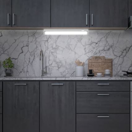 Brilo - Luminaria LED para debajo de muebles LED/6W/230V 2700/4000/6500K 54,5 cm plateada