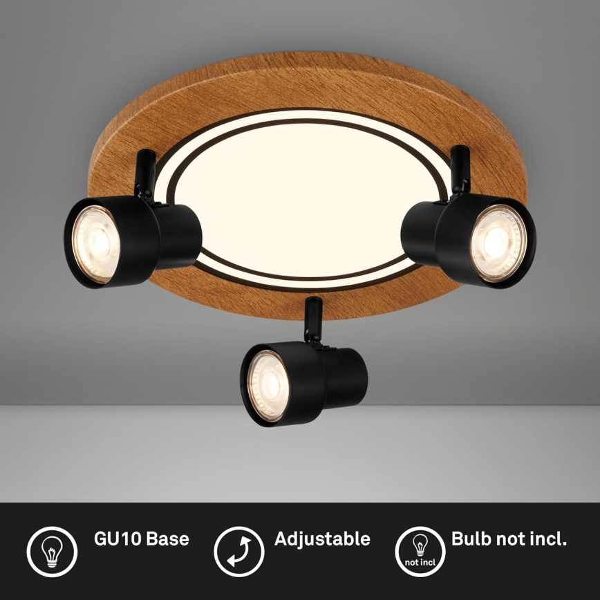 Brilo - Plafón LED LED/12W/230V + 3xGU10/9W 3000K