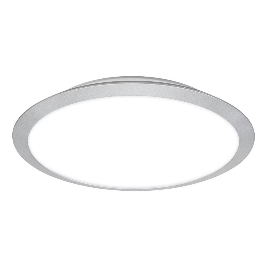 Brilo - Plafón LED para baño CTS LED/21W/230V 3000/4000K IP44 diámetro 37 cm cromo mate