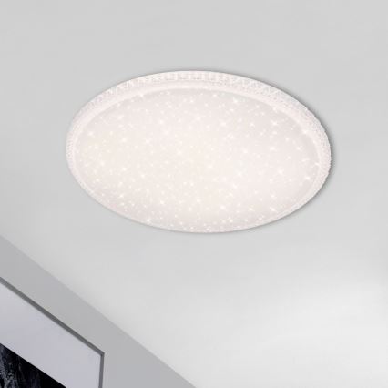 Brilo - Luminaria de techo LED regulable 48W/230V 3000/4000/6500K Ø 60 cm + mando a distancia