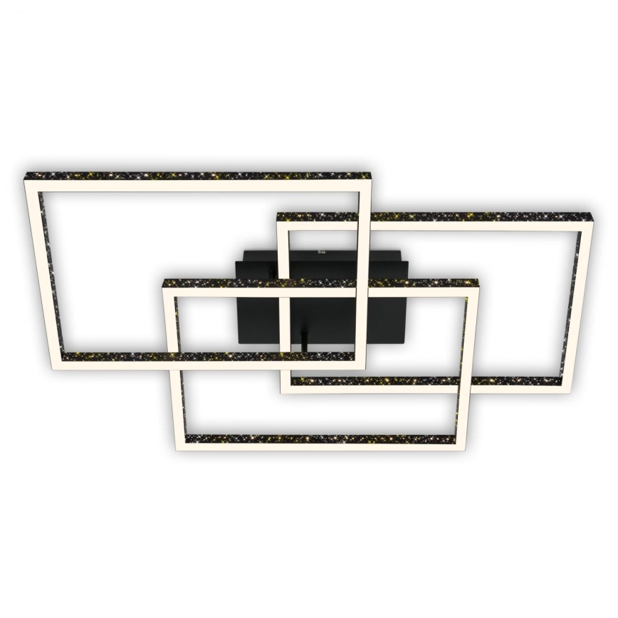 Brilo - Plafón LED regulable FRAME LED/57W/230V 3000K negro