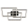 Brilo - Plafón LED regulable FRAME LED/57W/230V 3000K negro