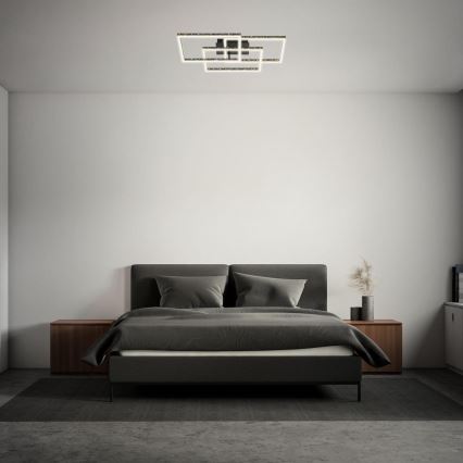 Brilo - Plafón LED regulable FRAME LED/57W/230V 3000K negro