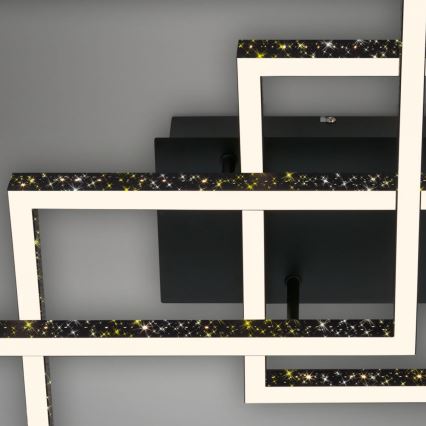 Brilo - Plafón LED regulable FRAME LED/57W/230V 3000K negro