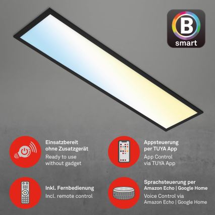 Brilo - Plafón LED regulable PIATTO LED/28W/230V 3000-6500K Wi-Fi Tuya + control remoto