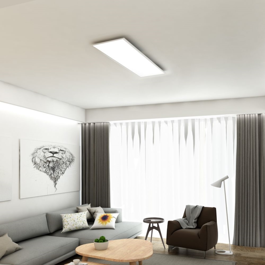 Brilo - Plafón LED regulable SLIM LED/24W/230V 3000-6500K 100x25 cm + control remoto