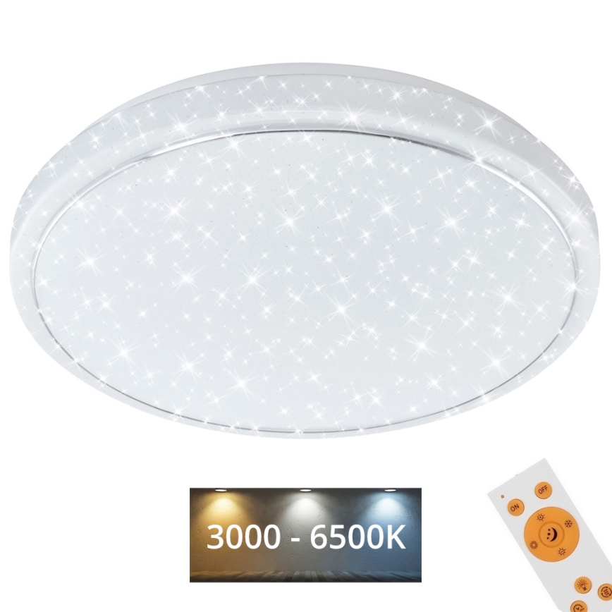 Brilo - Plafón LED regulable STARRY SKY LED/18W/230V 3000-6500K + control remoto