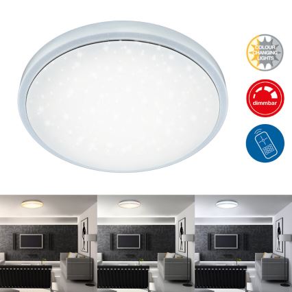 Brilo - Plafón LED regulable STARRY SKY LED/18W/230V 3000-6500K + control remoto
