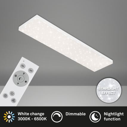 Brilo - Plafón LED regulable STARRY SKY LED/24W/230V 3000-6500K + control remoto