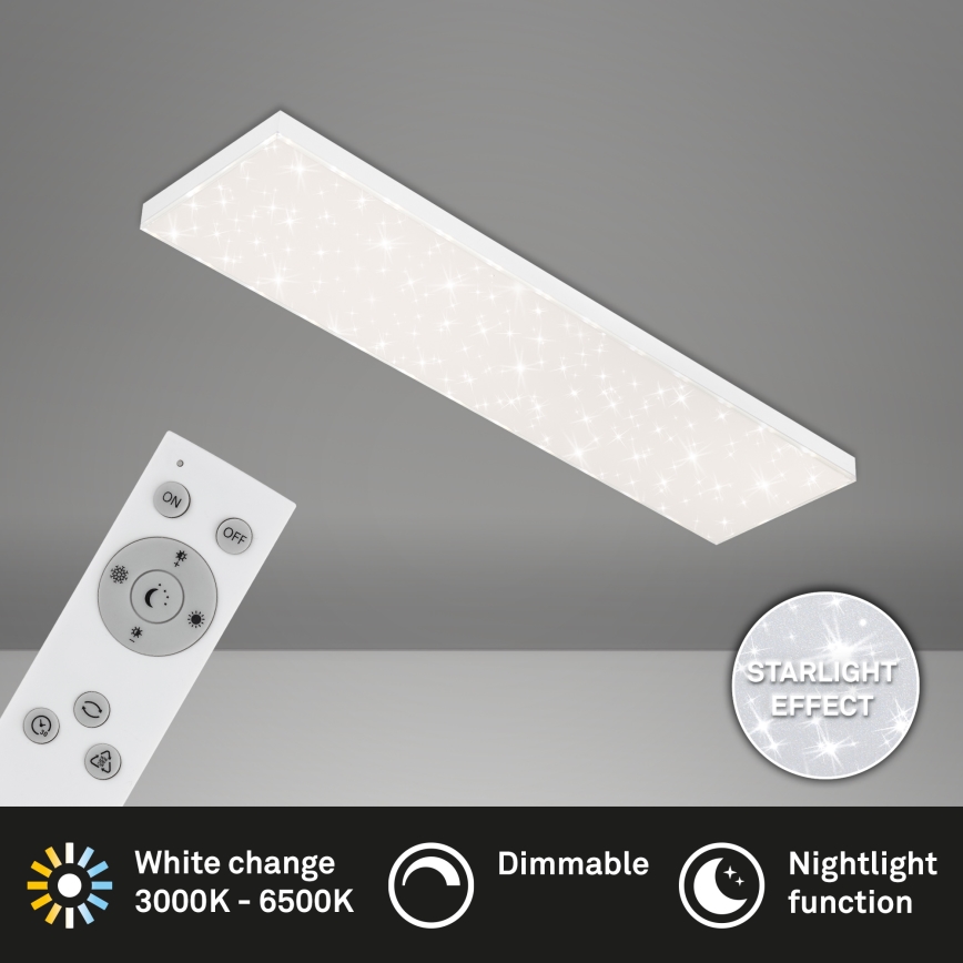 Brilo - Plafón LED regulable STARRY SKY LED/24W/230V 3000-6500K + control remoto