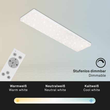 Brilo - Plafón LED regulable STARRY SKY LED/24W/230V 3000-6500K + control remoto