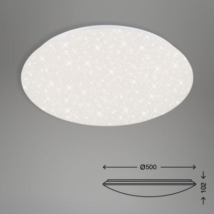 Brilo - Plafón LED regulable STARRY SKY LED/40W/230V 3000-6000K + control remoto