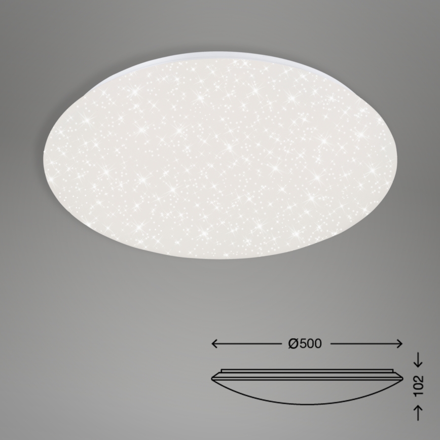 Brilo - Plafón LED regulable STARRY SKY LED/40W/230V 3000-6000K + control remoto
