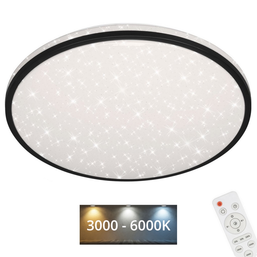 Brilo - Plafón LED regulable STARRY SKY LED/48W/230V 3000-6000K + control remoto