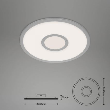 Brilo - Plafón LED RGB regulable CENTRO LED/24W/230V 2700-6500K Wi-Fi Tuya + control remoto