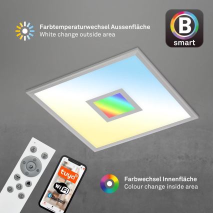 Brilo - Plafón LED RGB regulable CENTRO LED/24W/230V 2700-6500K Wi-Fi Tuya + control remoto