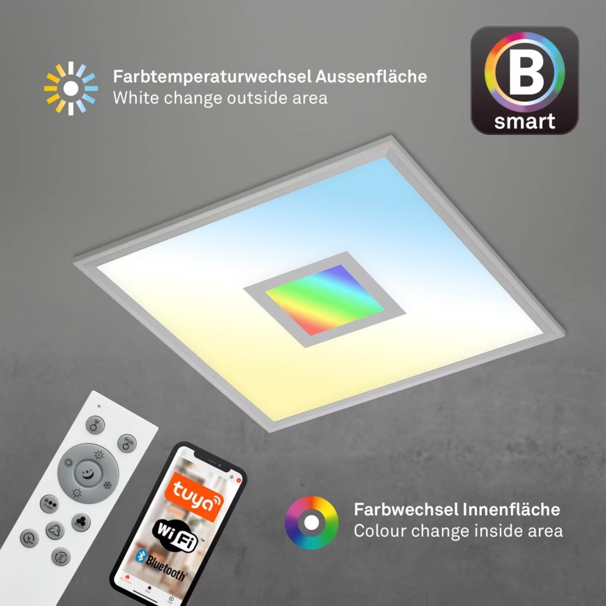 Brilo - Plafón LED RGB regulable CENTRO LED/24W/230V 2700-6500K Wi-Fi Tuya + control remoto