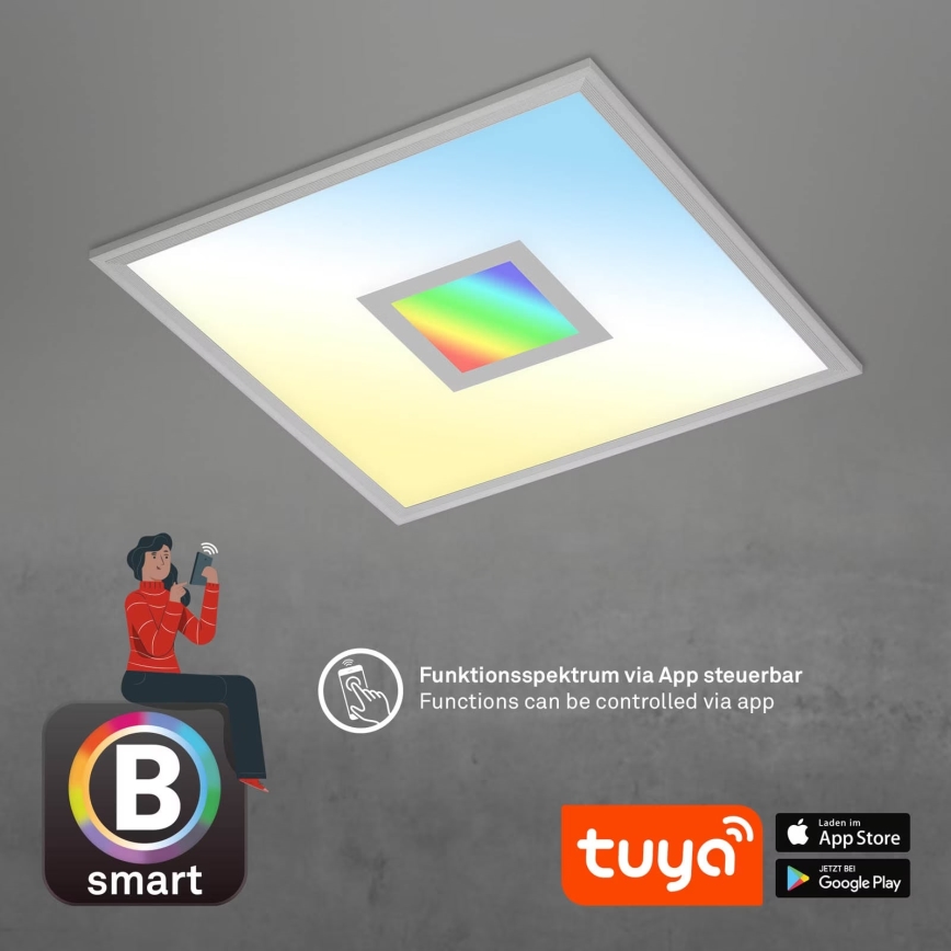 Brilo - Plafón LED RGB regulable CENTRO LED/24W/230V 2700-6500K Wi-Fi Tuya + control remoto